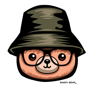 Hip Hop Bear / Drawstring Bag